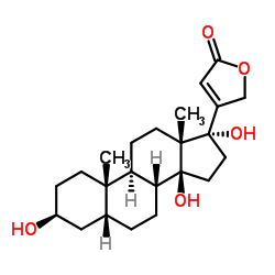 17alpha-羟基洋地黄毒苷元结构式