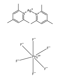 Silver(1+)​, bis(2,​4,​6-​trimethylpyridine)​-​, hexafluorophosphate(​1-​) (1:1) Structure