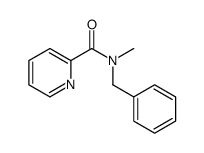 N-benzyl-N-methylpyridine-2-carboxamide结构式