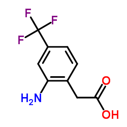 2-(2-氨基-4-(三氟甲基)苯基)乙酸结构式