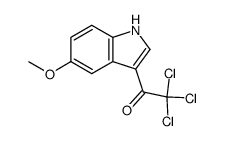 2,2,2-trichloro-1-(5-methoxy-1H-indol-3-yl)ethan-1-one Structure