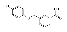 3-{[((4-氯苯基)硫代]甲基}苯甲酸结构式