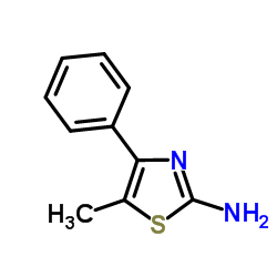 2-氨基-5-甲基-4-苯基噻唑结构式