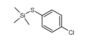 (4-chlorophenylthio)trimethylsilane Structure
