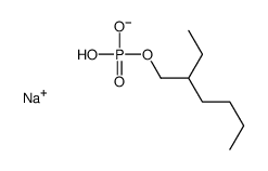2-ethylhexyl dihydrogen phosphate, sodium salt structure