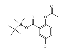 tert-butyldimethylsilyl 2-acetoxy-5-chlorobenzoate结构式