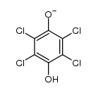 2,3,5,6-tetrachlorobenzene-1,4-diol monoanion结构式