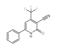 1,2-二氢-2-羰基-6-苯基-4-(三氟甲基)3-吡啶甲腈结构式