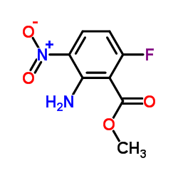 Methyl 2-amino-6-fluoro-3-nitrobenzoate structure