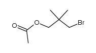 acetic acid (3-bromo-2,2-dimethyl-1-propyl)ester结构式