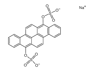 disodium dibenzo[b,def]chrysene-7,14-diyl bis(sulphate)结构式