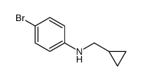 4-溴-N-(环丙基甲基)苯胺结构式