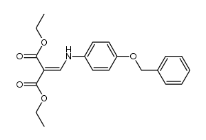 2-[(4-benzyloxyphenylamino)-methylene]-malonic acid diethyl ester结构式