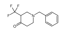 1-benzyl-3-(trifluoromethyl)piperidin-4-one Structure