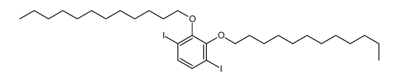 2,3-didodecoxy-1,4-diiodobenzene Structure