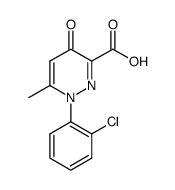 1-(2-氯苯基)-6-甲基-4-氧代-1,4-二氢哒嗪-3-羧酸结构式