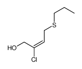 2-chloro-4-propylsulfanylbut-2-en-1-ol Structure