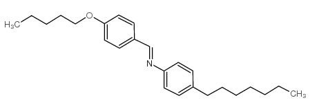 p-戊基苄烯-p-庚基苯胺结构式