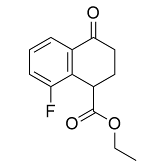 8-氟-4-氧代-1,2,3,4-四氢化萘-1-羧酸乙酯结构式