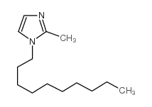1-癸基-2-甲基咪唑结构式