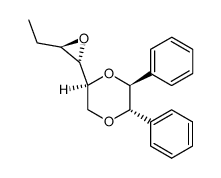 (2S,3S,5S)-5-((2S,3R)-3-ethyloxiran-2-yl)-2,3-diphenyl-1,4-dioxane结构式
