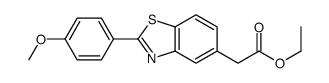 ethyl 2-[2-(4-methoxyphenyl)-1,3-benzothiazol-5-yl]acetate Structure