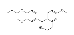 6-ethoxy-1-[3-methoxy-4-(2-methylpropoxy)phenyl]-1,2,3,4-tetrahydroisoquinoline结构式