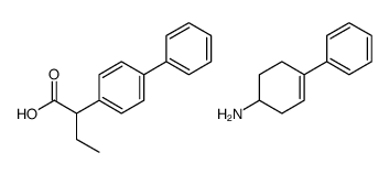 4-phenylcyclohex-3-en-1-amine,2-(4-phenylphenyl)butanoic acid Structure