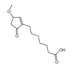 7-(3-methoxy-5-oxocyclopenten-1-yl)heptanoic acid结构式