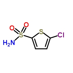 5-氯噻吩-2-磺酰胺结构式