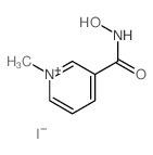 3-HYDROXYCARBAMOYL-1-METHYLPYRI-DINIUM IODIDE结构式