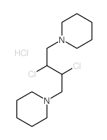 Piperidine,1,1'-(2,3-dichloro-1,4-butanediyl)bis-, dihydrochloride (9CI) Structure