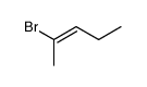 (E)-2-bromo-2-pentene Structure