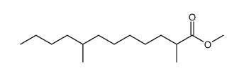 2,8-Dimethyldodecanoic acid methyl ester结构式