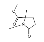 1,2-Dimethyl-5-oxo-2-pyrrolidinecarboxylic acid methyl ester Structure