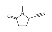 1-methyl-5-oxopyrrolidine-2-carbonitrile结构式