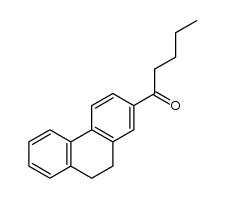 1-(9,10-dihydrophenanthren-2-yl)pentan-1-one结构式