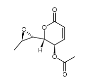 (5R,6R,1'S,2'R)-5-acetoxy-5,6-dihydro-6-(1',2'-epoxypropyl)-2H-pyran-2-one结构式