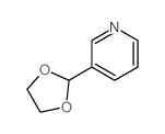 Pyridine,3-(1,3-dioxolan-2-yl)- Structure