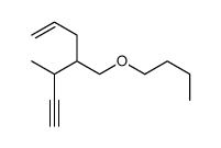 4-(butoxymethyl)-5-methylhept-1-en-6-yne Structure