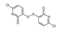 6,6'-dichloro-3,3'-disulfanediyl-bis-pyridazine 2,2'-dioxide结构式