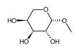.alpha.-D-Ribopyranoside, methyl Structure