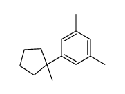 1,3-dimethyl-5-(1-methylcyclopentyl)benzene Structure
