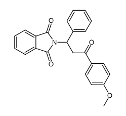 N-[3-(4-methoxy-phenyl)-3-oxo-1-phenyl-propyl]-phthalimide结构式