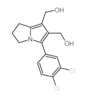 [3-(3,4-dichlorophenyl)-2-(hydroxymethyl)-6,7-dihydro-5H-pyrrolizin-1-yl]methanol Structure