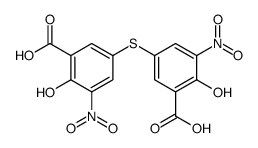 5-(3-carboxy-4-hydroxy-5-nitrophenyl)sulfanyl-2-hydroxy-3-nitrobenzoic acid结构式