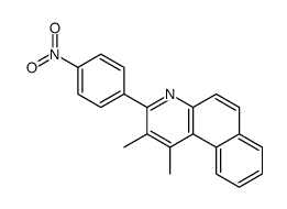 1,2-dimethyl-3-(4-nitrophenyl)benzo[f]quinoline结构式