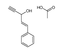 acetic acid,1-phenylpent-1-en-4-yn-3-ol结构式
