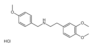 2-(3,4-dimethoxyphenyl)-N-[(4-methoxyphenyl)methyl]ethanamine,hydrochloride Structure