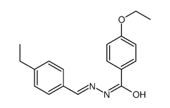 4-ethoxy-N-[(4-ethylphenyl)methylideneamino]benzamide Structure